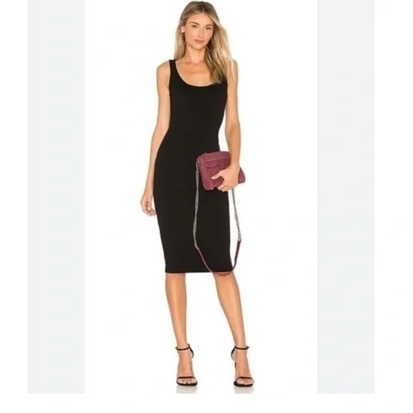 Bailey 44 | Dresses | Bailey 44 Dress Zen Ribbed Strappy Midi Bodycon In  Black | Poshmark